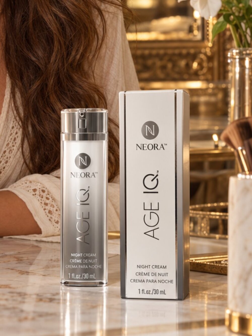 Neora Age IQ Night Cream Lot of 2 Full Size 1 oz Each New in Box